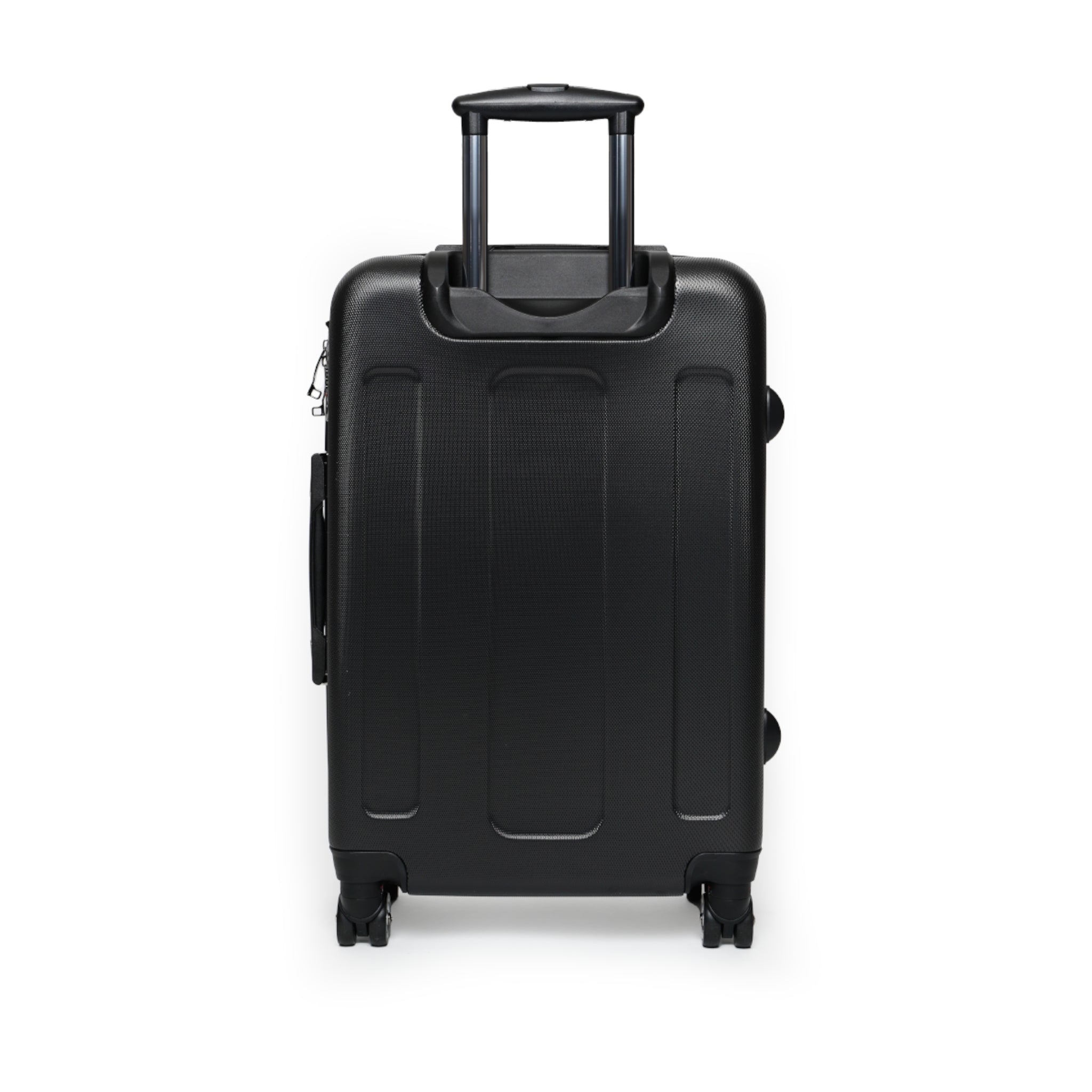 Monogram Leopard Twin Suitcase – Personalized Rolling Carry-On with Floral Accents