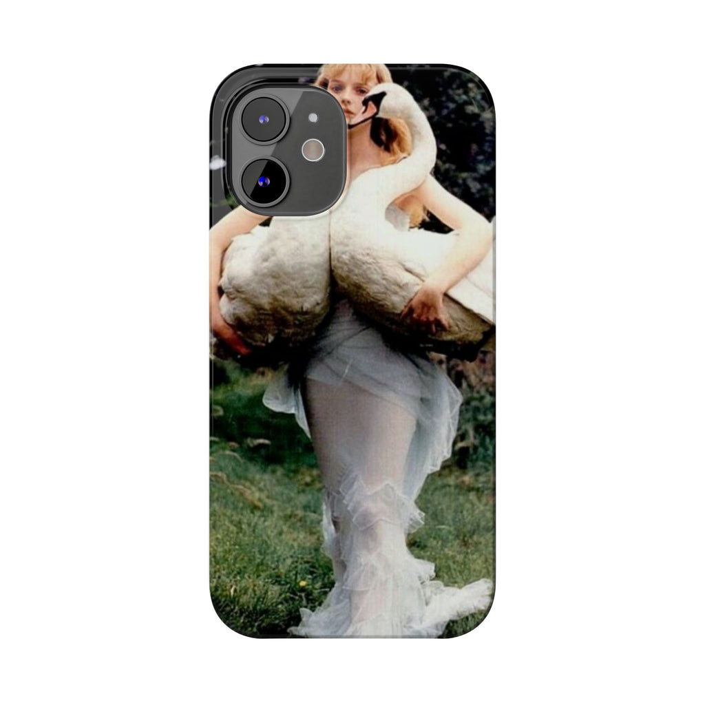 Slim Phone Case — Vintage Swan Dress Fashion Photo