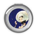 Compact Travel Mirror – Art Deco Lady Illustration Pocket Mirror
