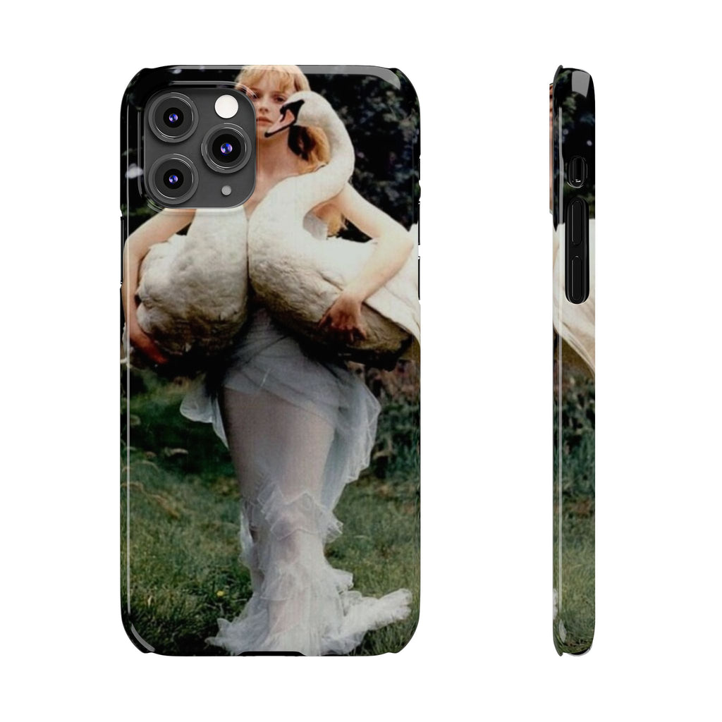 Slim Phone Case — Vintage Swan Dress Fashion Photo