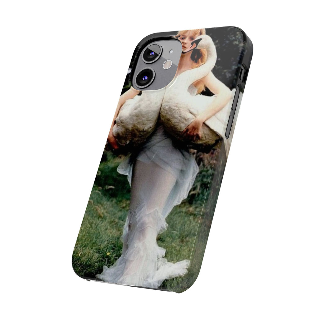 Slim Phone Case — Vintage Swan Dress Fashion Photo