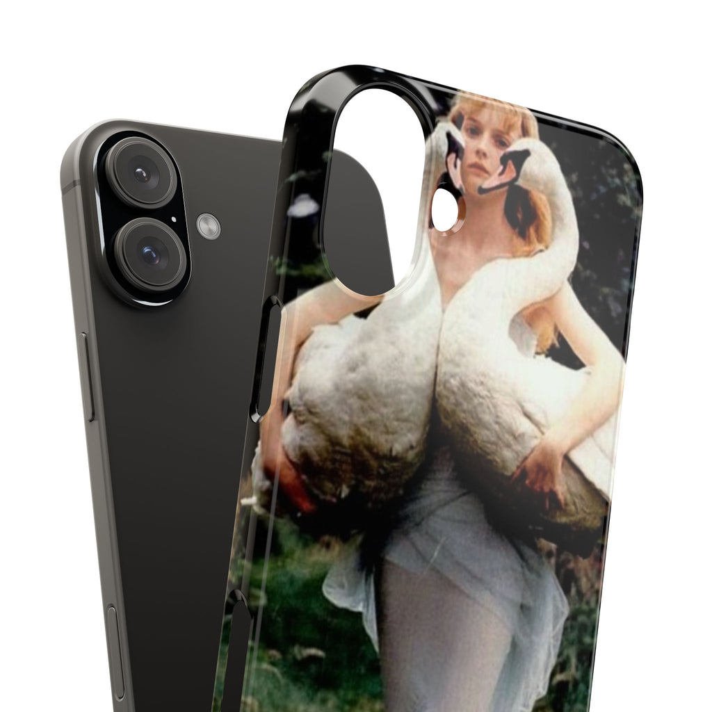 Slim Phone Case — Vintage Swan Dress Fashion Photo