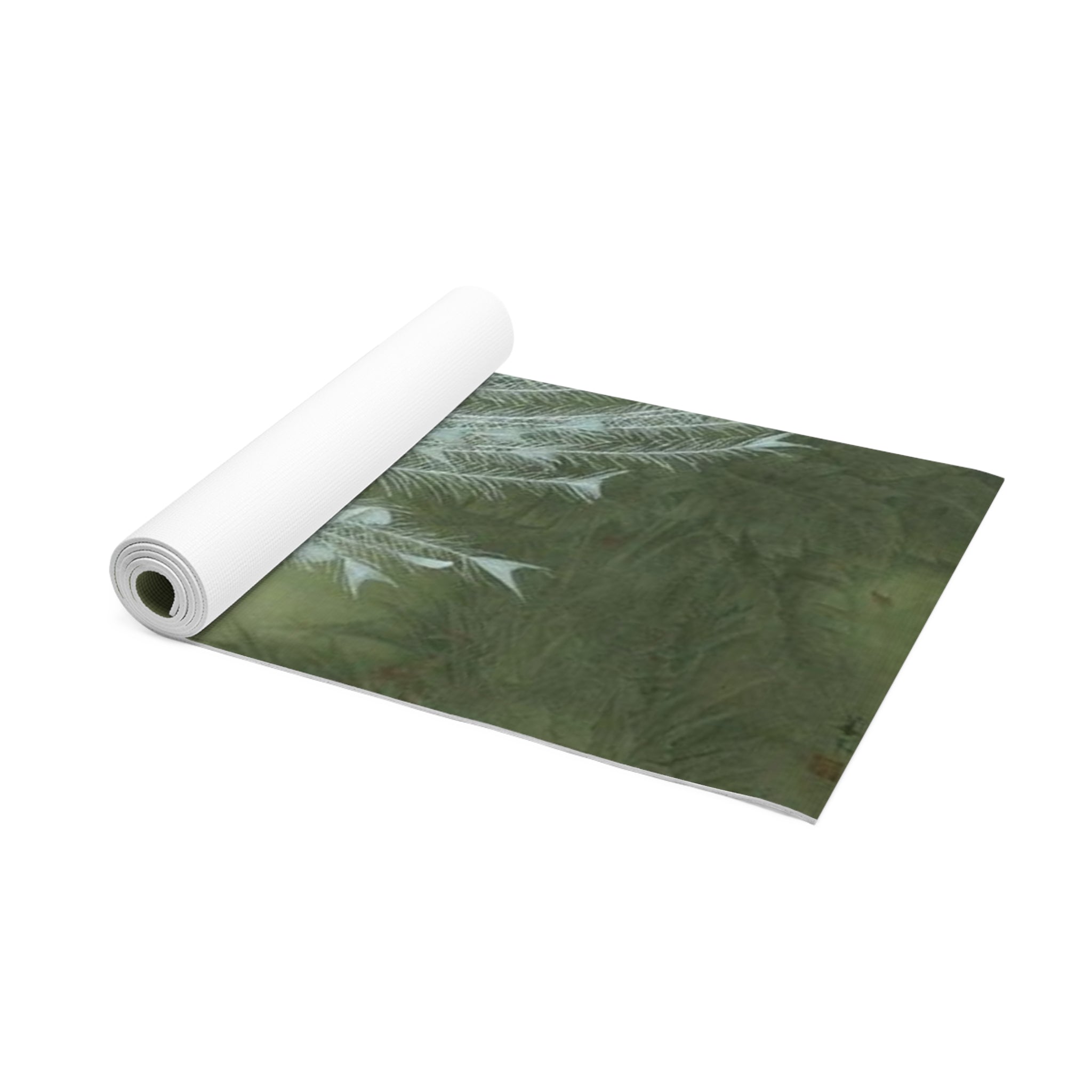 Yoga Mat — Serene White Angel Feather Foam Yoga Mat for Meditation & Gentle Flow