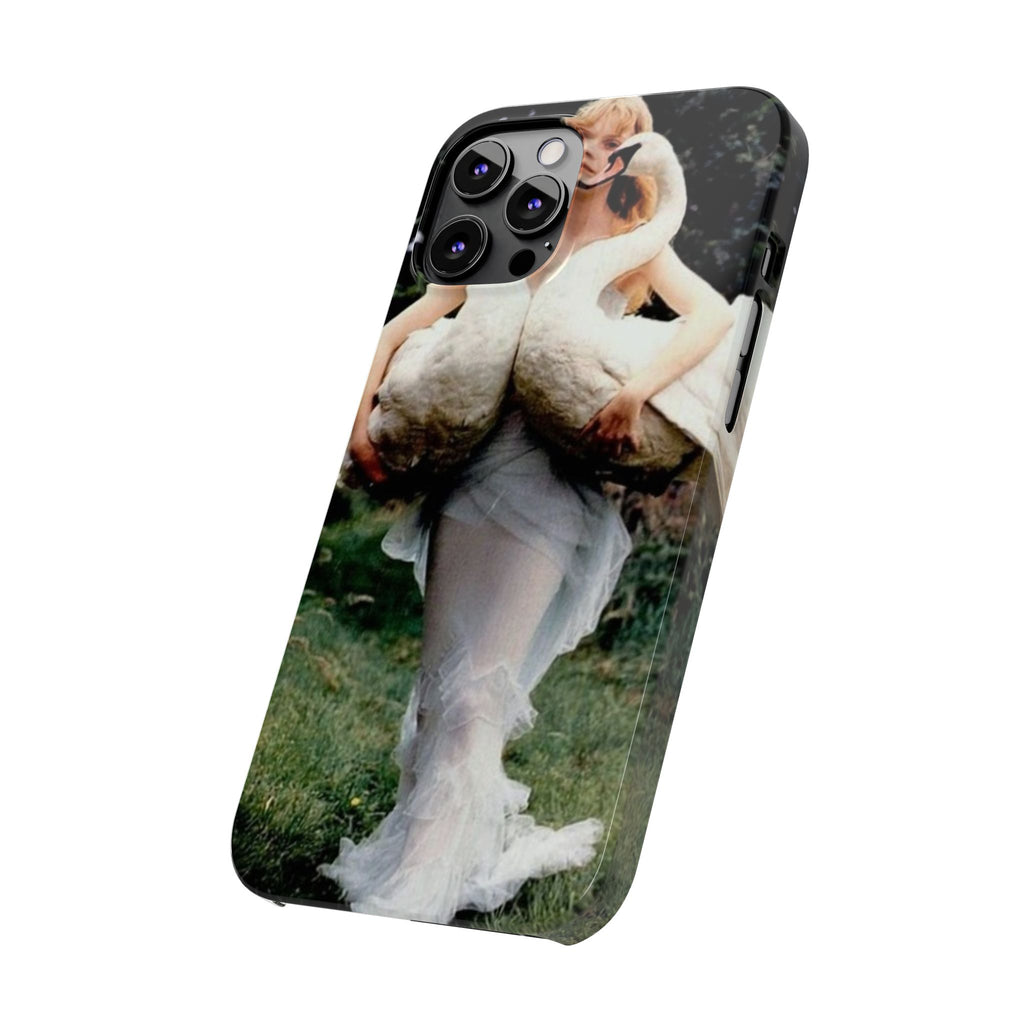 Slim Phone Case — Vintage Swan Dress Fashion Photo