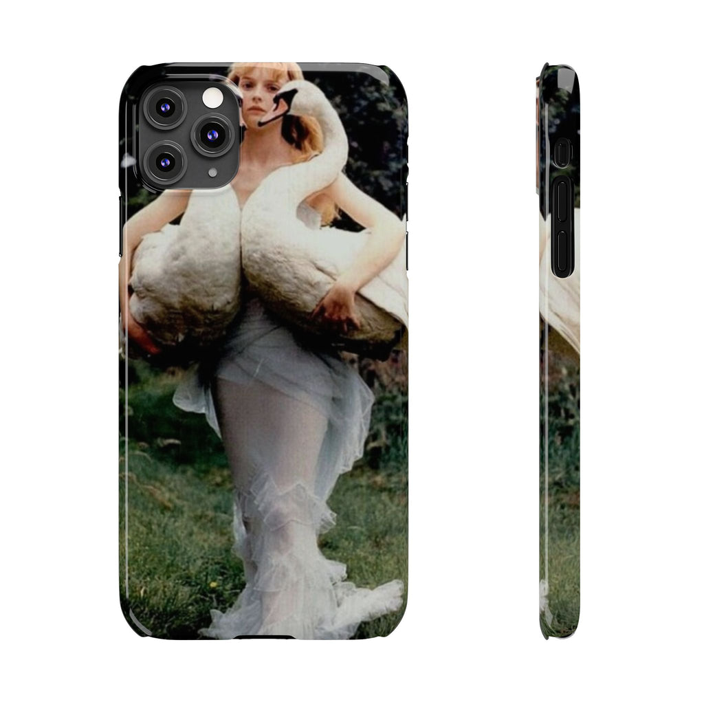 Slim Phone Case — Vintage Swan Dress Fashion Photo