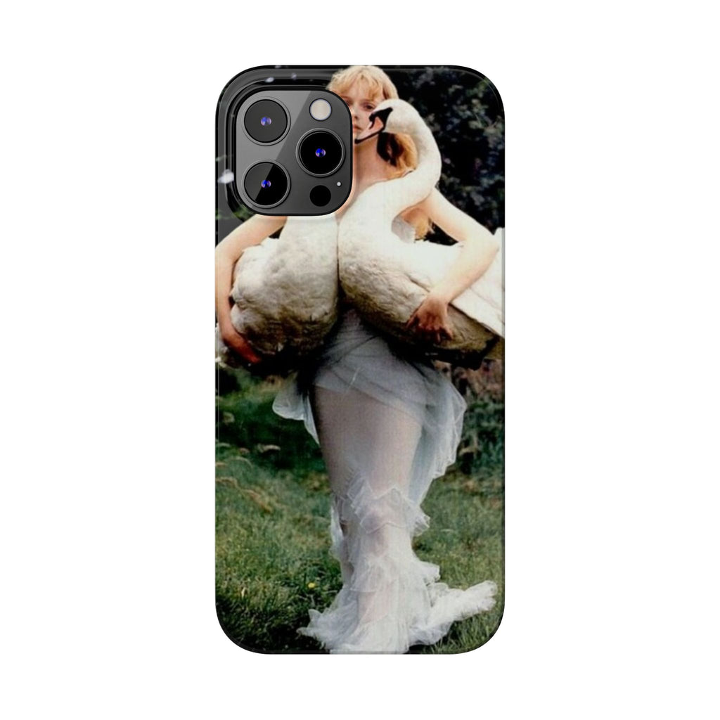 Slim Phone Case — Vintage Swan Dress Fashion Photo