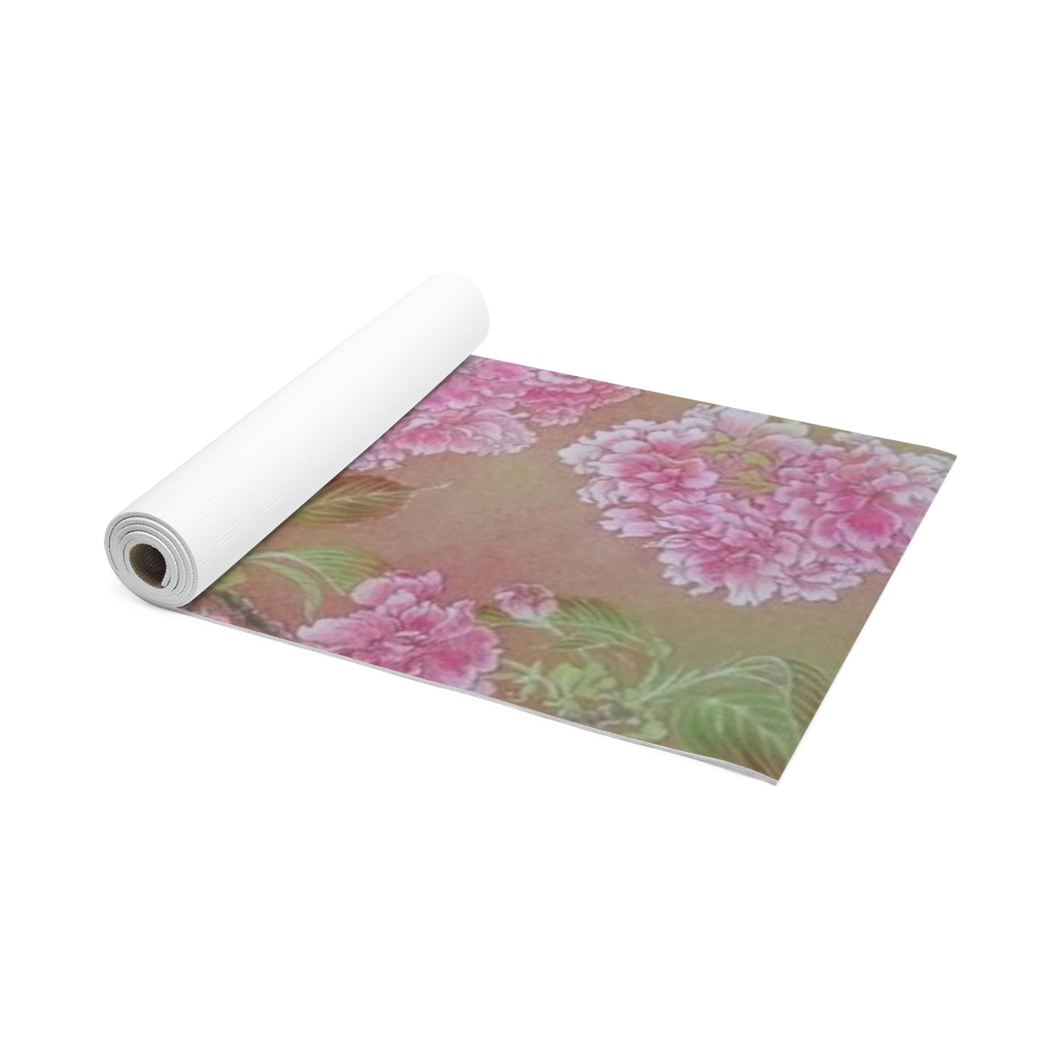 Floral Foam Yoga Mat — Pink Peony Garden Design