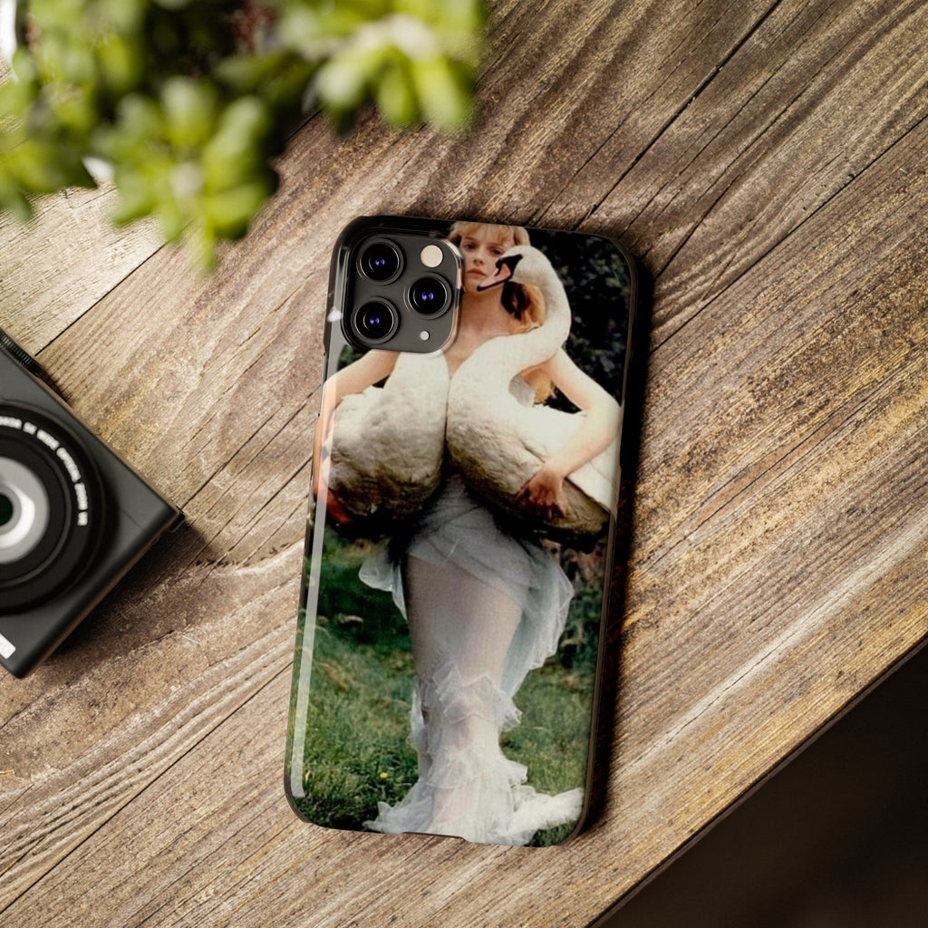 Slim Phone Case — Vintage Swan Dress Fashion Photo