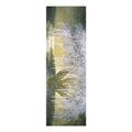 Serene Sunrise Foam Yoga Mat — Abstract Golden Nature Design