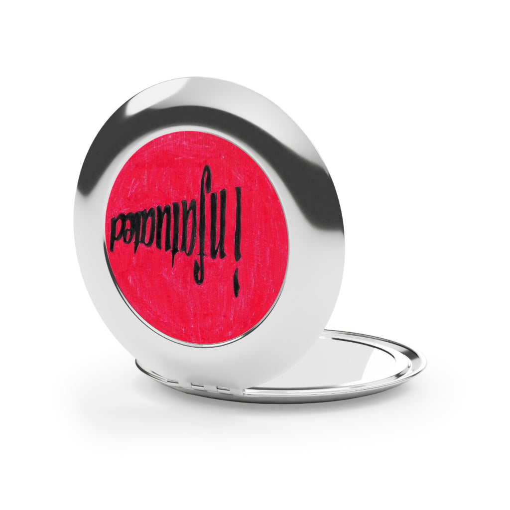 Infatuated Compact Travel Mirror – Pocket-Sized Round Makeup Mirror