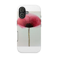 Tough Phone Case — Minimal Pink Poppy Floral Protective Cover
