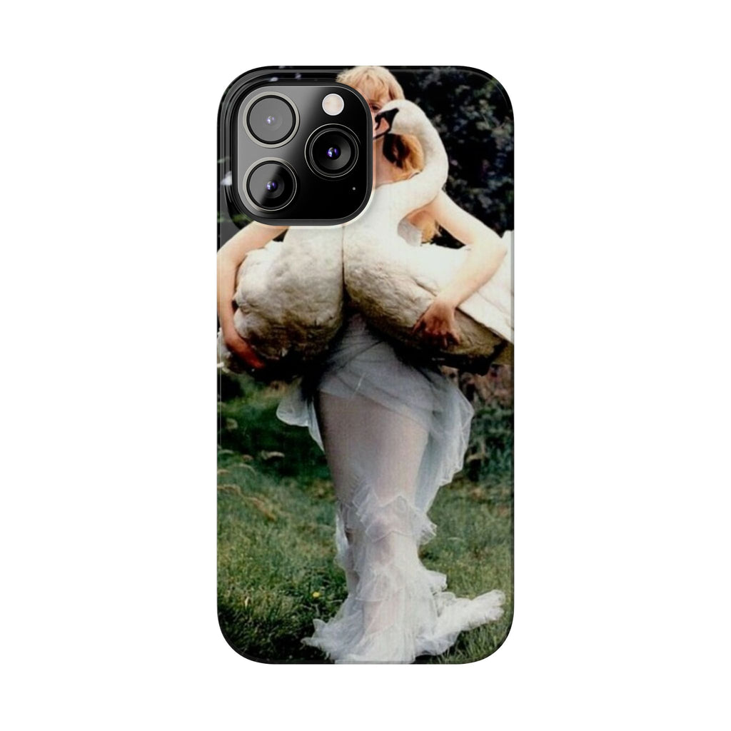 Slim Phone Case — Vintage Swan Dress Fashion Photo