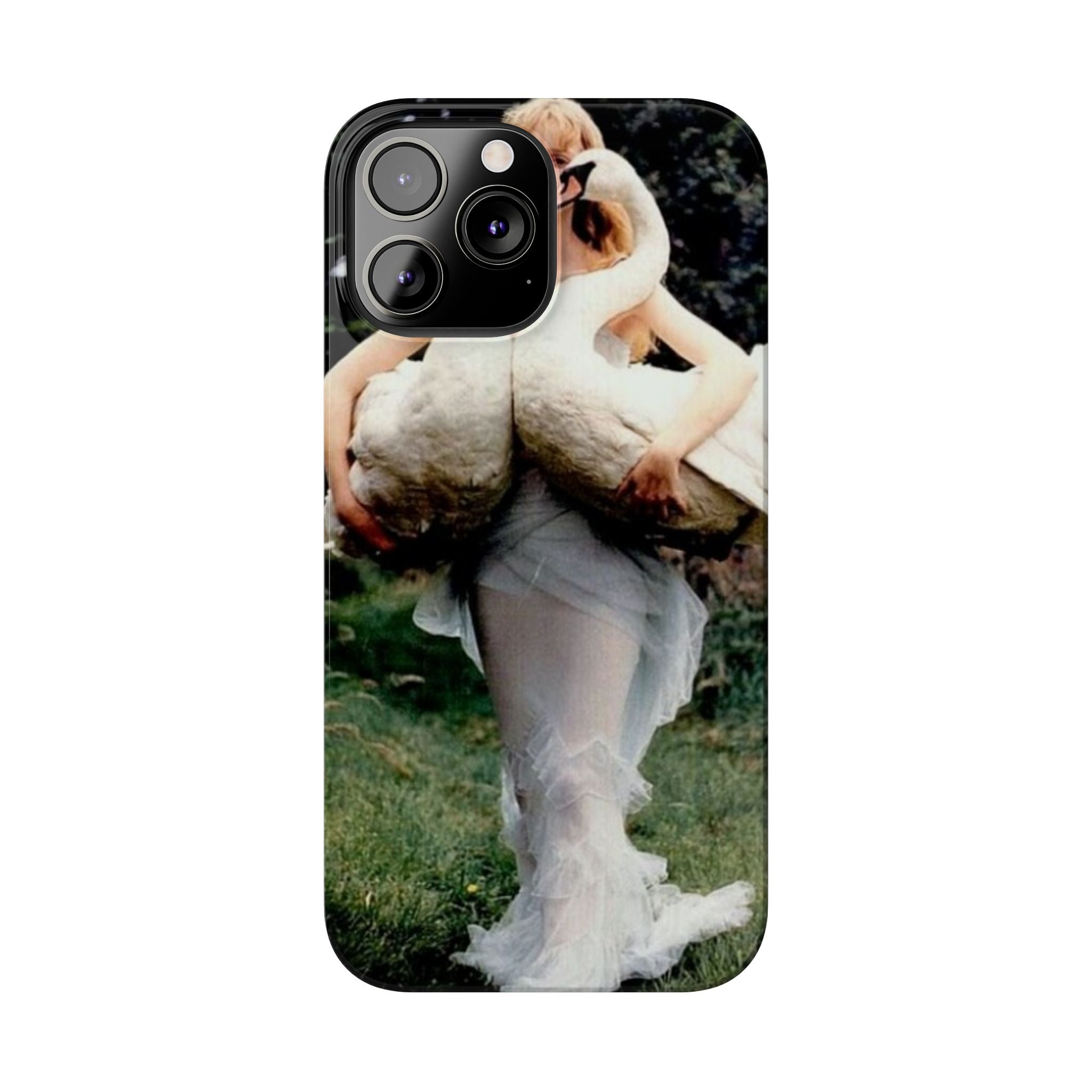 Slim Phone Case — Vintage Swan Dress Fashion Photo