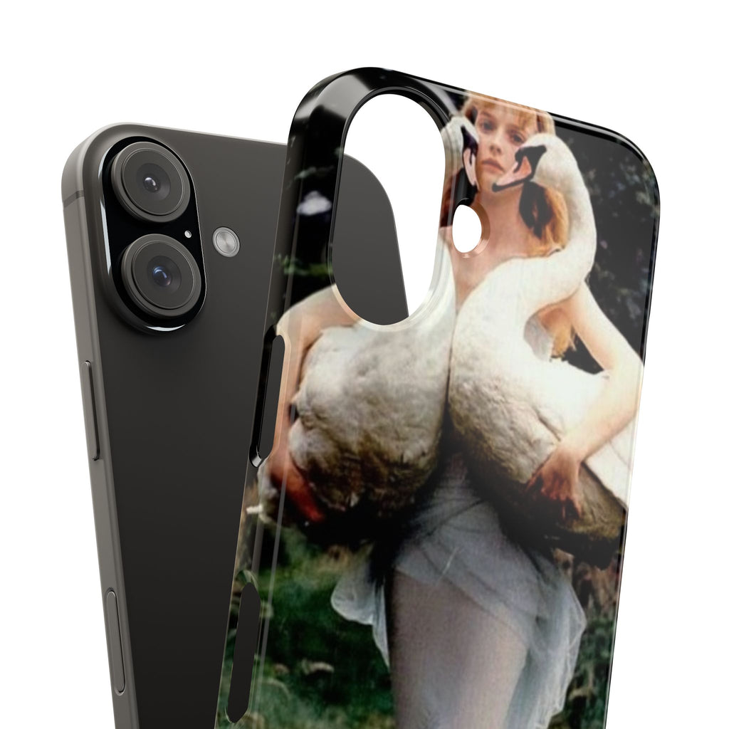 Slim Phone Case — Vintage Swan Dress Fashion Photo